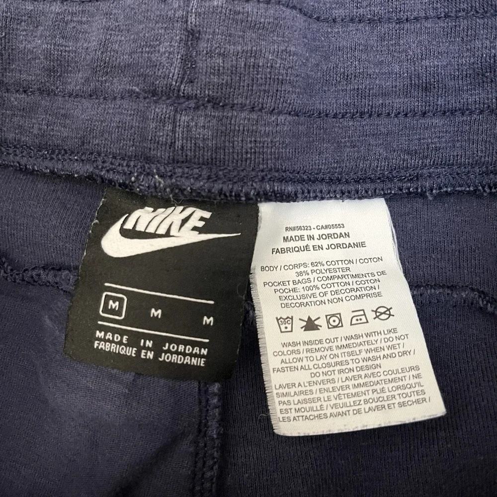 Nike Sportswear Optic Tech Jogger Sweatpants Men's Medium Blue Tapered Zip